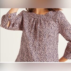 Boden Lavinia Linen Blouse Sz 8